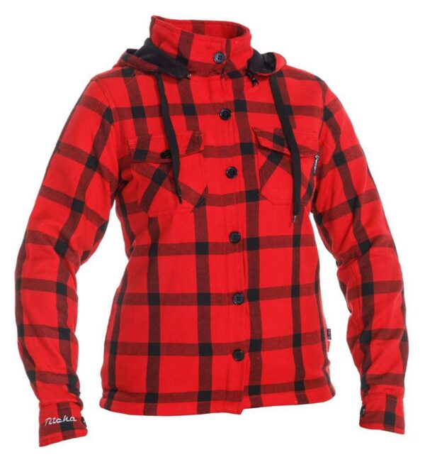joey's motor ranch lumber hoodie red