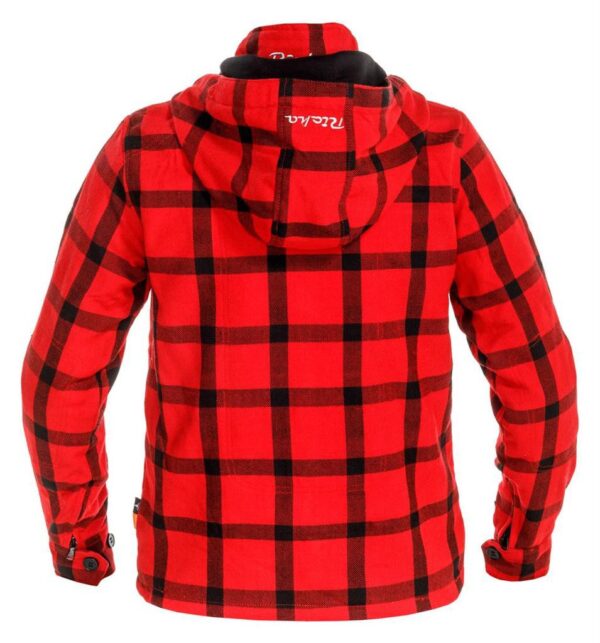 lumber hoodie lady red, motor kleding dames