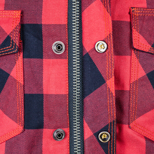 Motor jas jaguar zwart rood