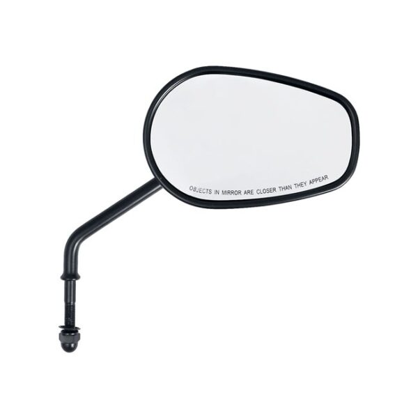RIPTIDE TAPERED MIRROR SET, LONG STEM. BLACK