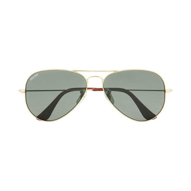 JOHN DOE SUNGLASSES AVIATOR SHINY GOLD