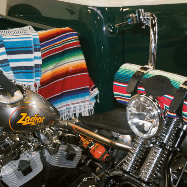 mexican blanket charcoal silver white black