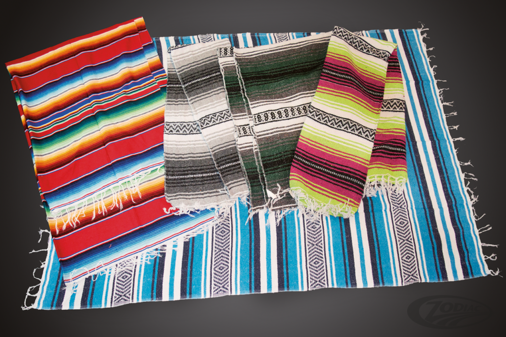 mexican blanket charcoal silver white black