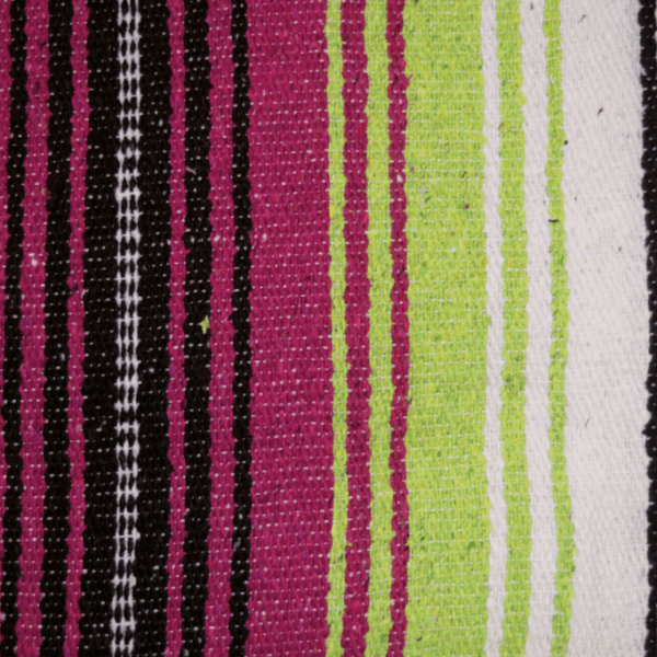 Mexican blanket Veracruz, pink, apple green & white