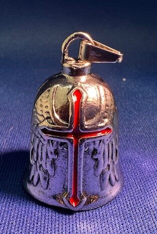 rider bell red cross with wings